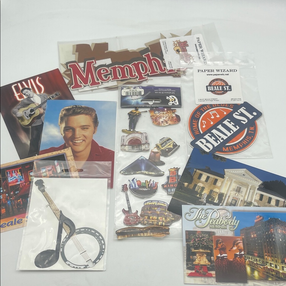 Memphis Tennessee Scrapbooking Supplies Stickers Die Cuts Embellishments New
